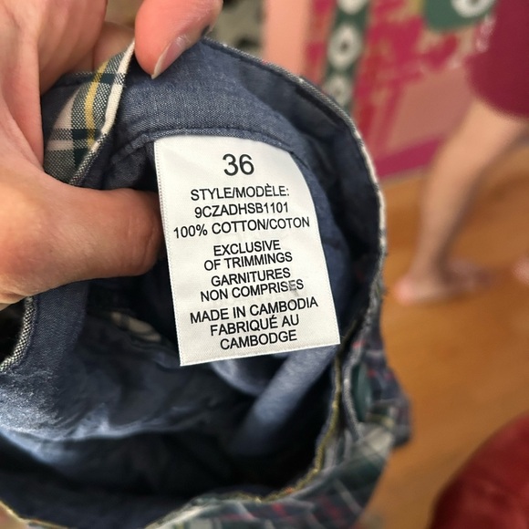 Denver Hayes Black and White Plaid Men's Shorts 36 - Picture 9 of 16